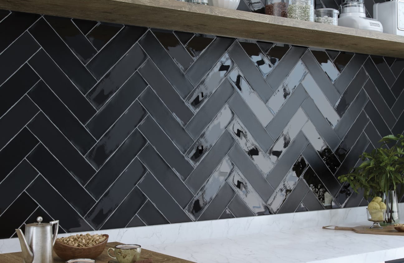 Cifre Colonial black mat 7.5x30 bij Vlagsma tegelwalhalla