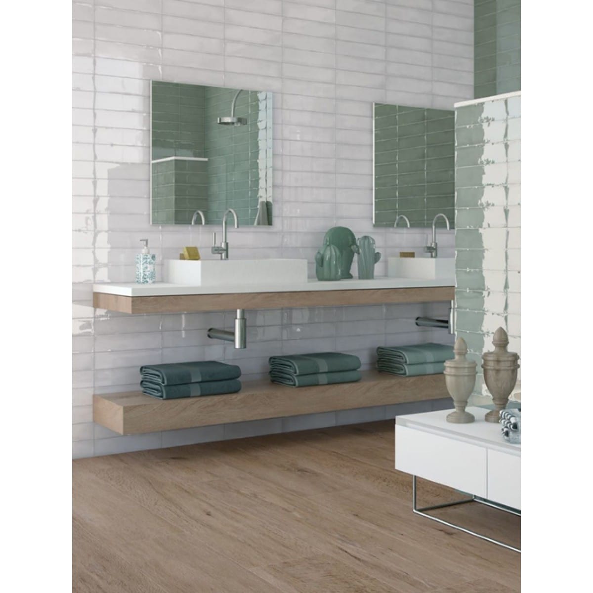 Cifre Colonial white glans 7.5x30 bij Vlagsma tegelwalhalla