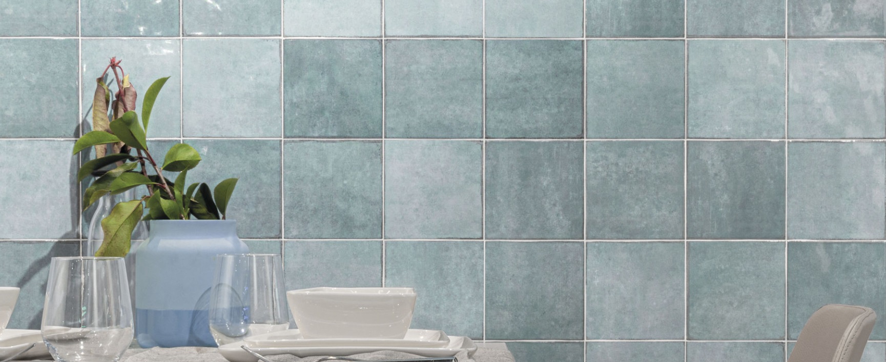 Cifre Omnia turquoise 12.5x12.5 bij Vlagsma tegelwalhalla