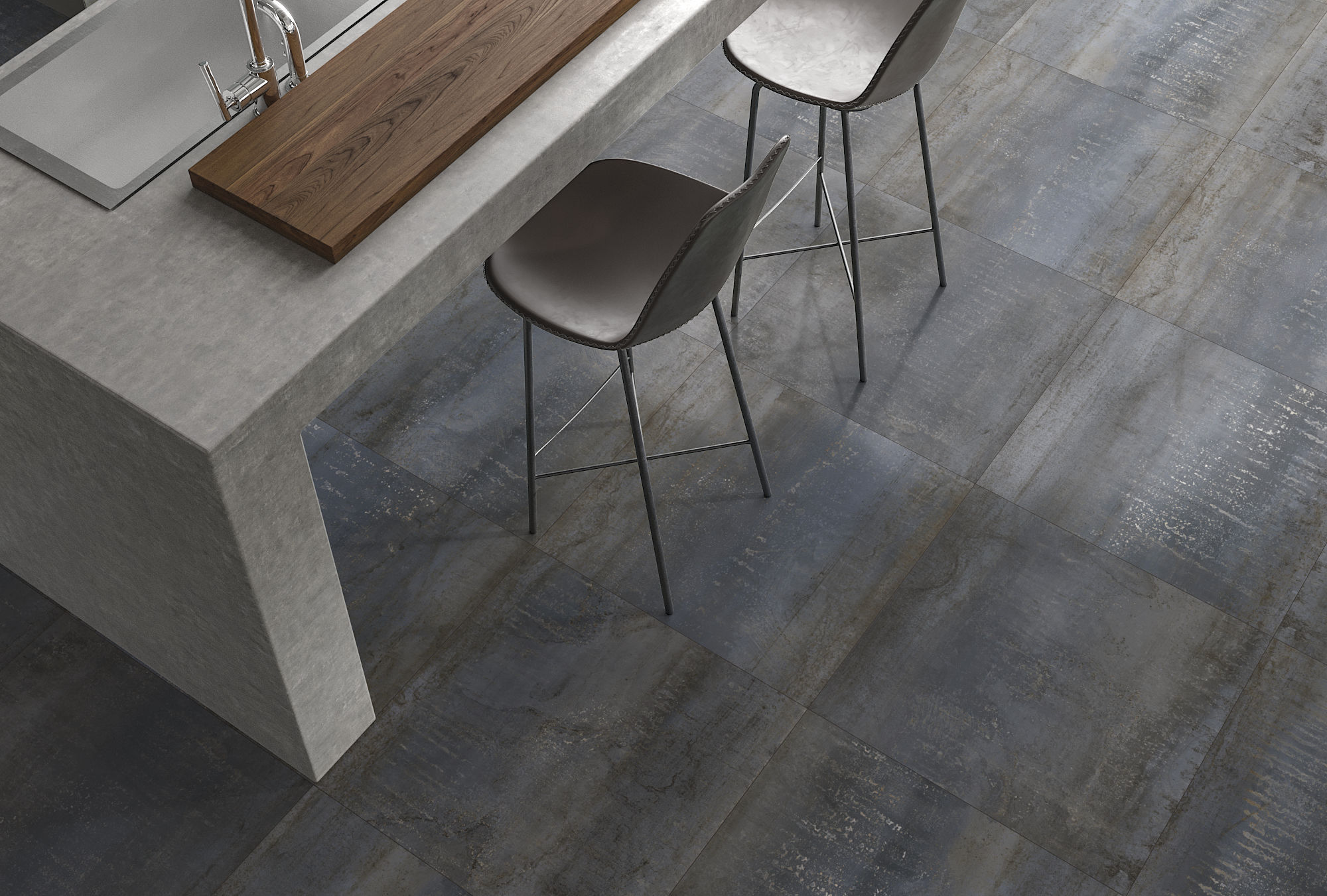 Cifre Metal Iron Mate 60x60