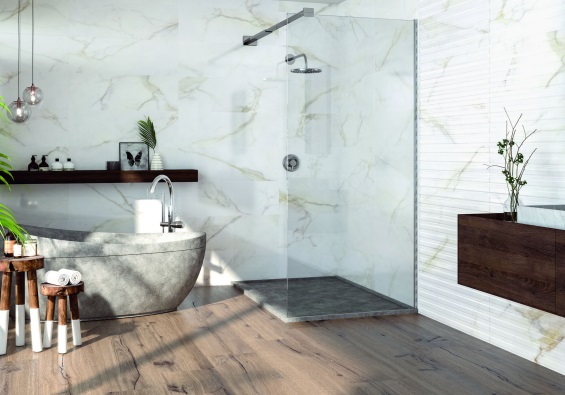 Cifre diamond gold 30x60 bij Vlagsma tegelwalhalla