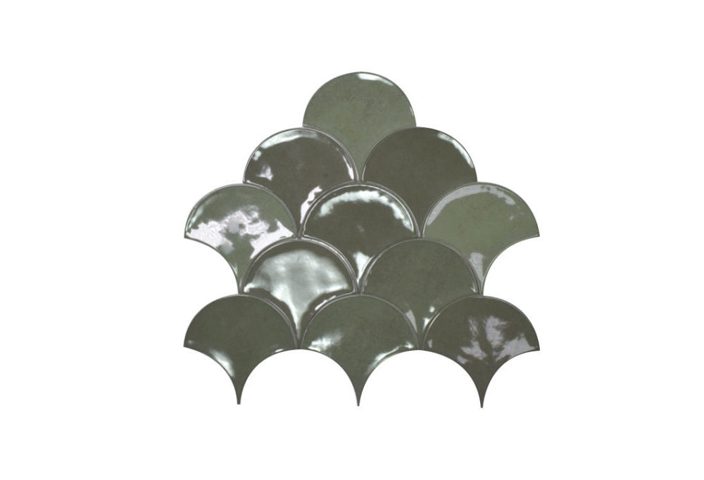 Visschub wandtegels Life Tears Green