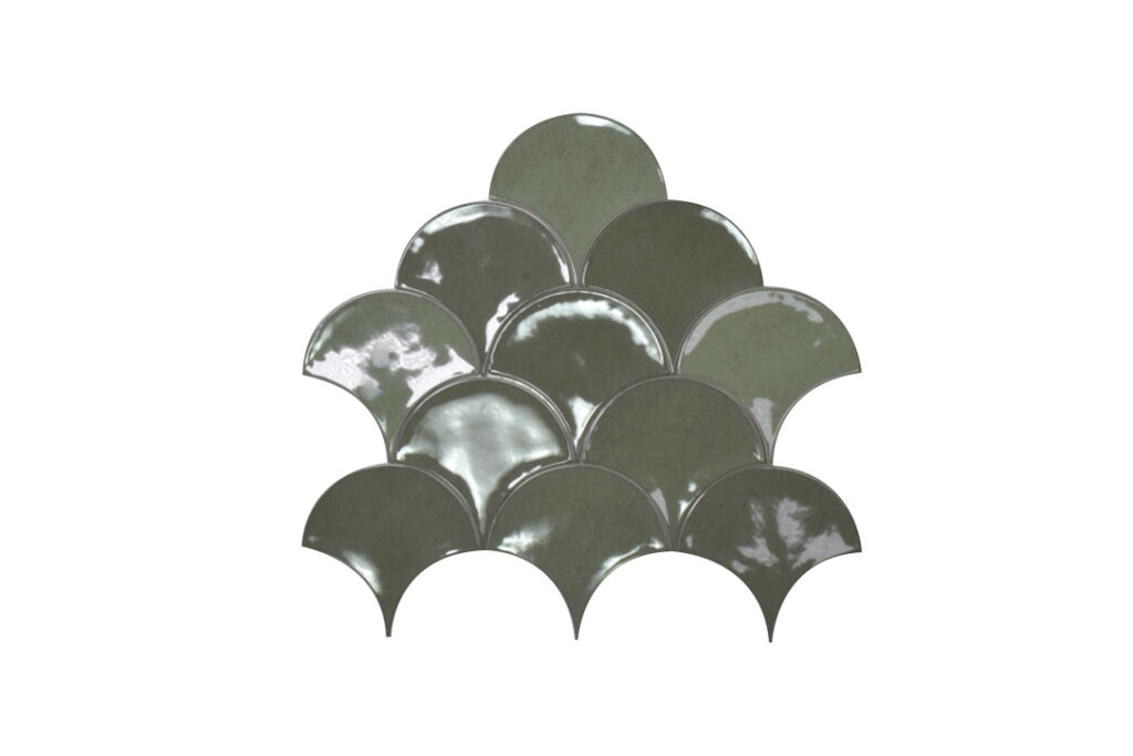 Visschub wandtegels Life Tears Green