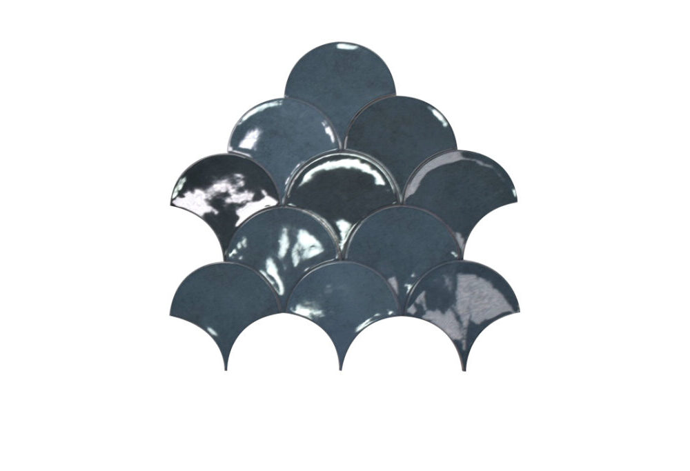 Visschub wandtegels Life Tears Navy
