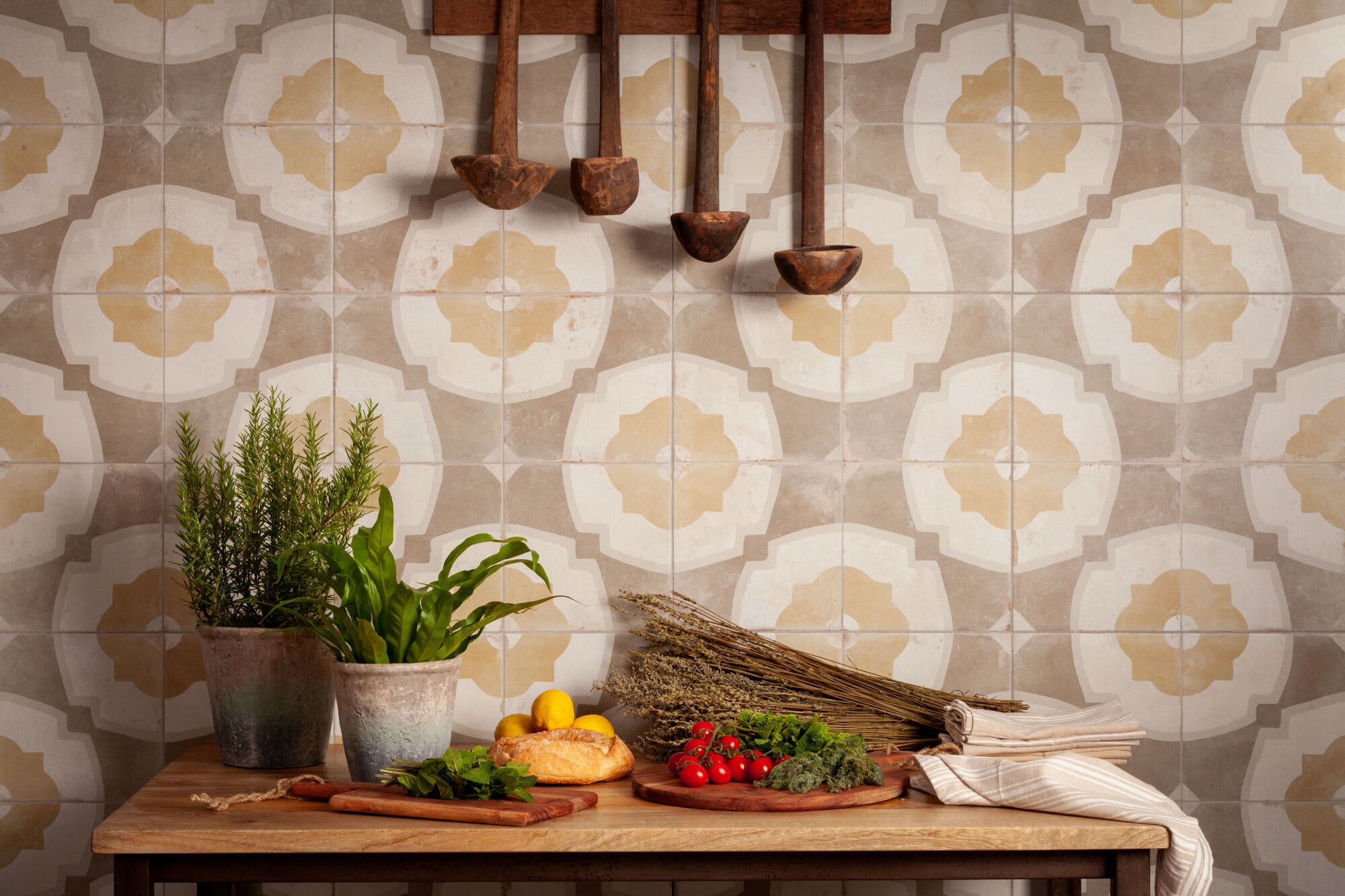 Portugese tegels - Peronda FS Farfalla Mustard - 45x45 - Afbeelding 4