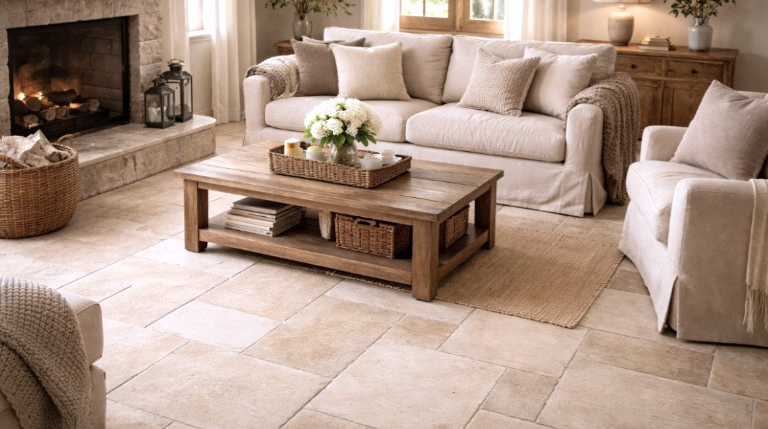 heritage beige woonkamer