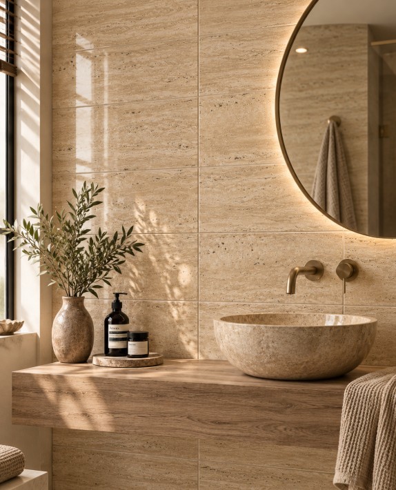 liceo beige badkamer