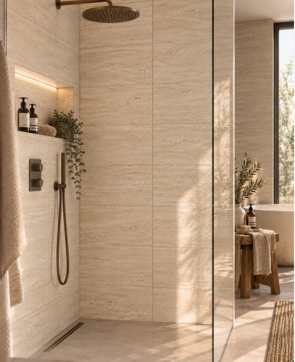 liceo mat beige badkamer